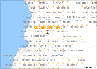 map of Shamīs ‘Arnbayā