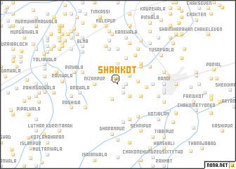 map of Shāmkot