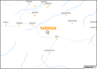 map of Shāmkūh