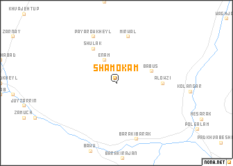 map of Shāmokam