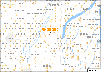 map of Shāmpur