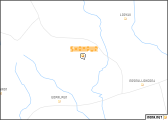 map of Shāmpur