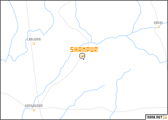map of Shāmpur