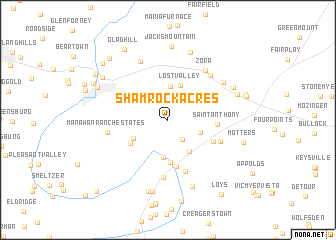 map of Shamrock Acres