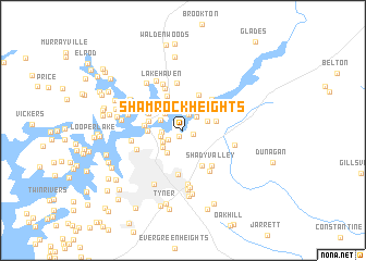 map of Shamrock Heights