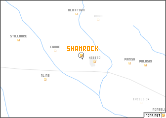 map of Shamrock