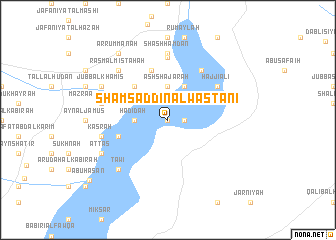 map of Shams ad Dīn al Wasţānī