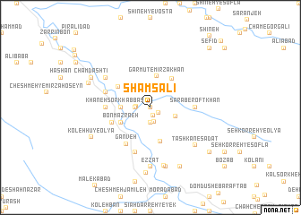 map of Shams‘alī