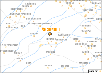 map of Shams ‘Alī