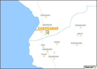 map of Shām Shahr