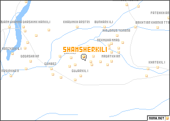 map of Shamsher Kili