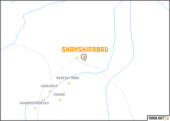 map of Shamshīrābād