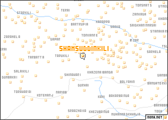 map of Shamsuddīn Kili