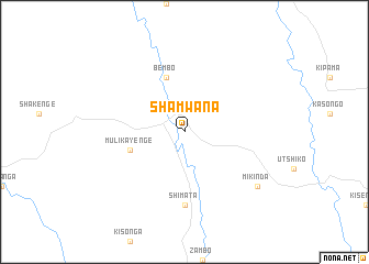 map of Shamwana
