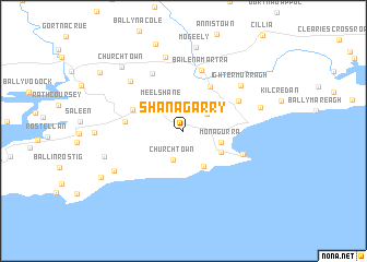 map of Shanagarry