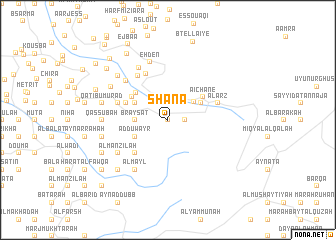 map of Shānā