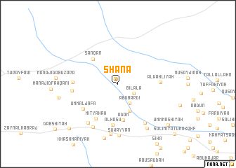 map of Shānā