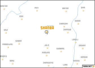 map of Shanba