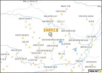 map of Shanco