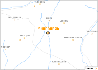 map of Shandābād