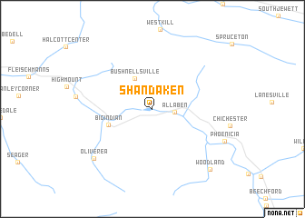 map of Shandaken