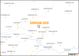 map of Shandalovo