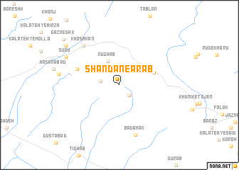 map of Shandān-e ‘Arab