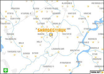 map of Shandēgyi-auk