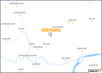 map of Shandong