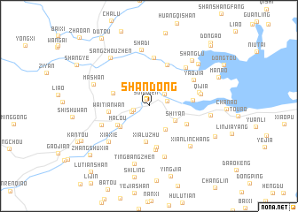 map of Shandong