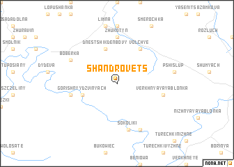 map of Shandrovets