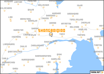 map of Shangbaiqiao