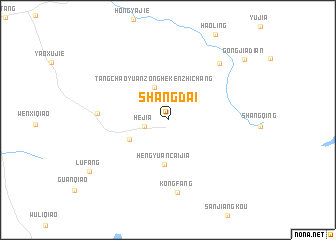 map of Shangdai