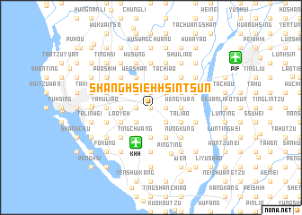map of Shang-hsieh-hsin-ts\