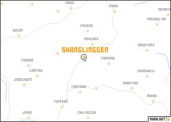 map of Shanglinggen