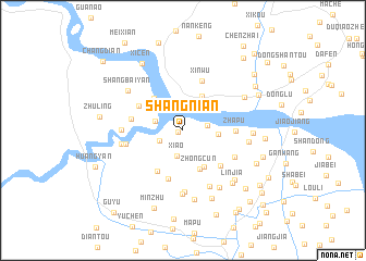 map of Shangnian