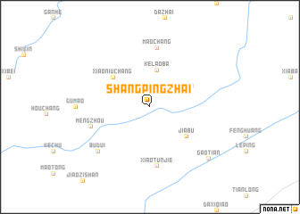 map of Shangpingzhai