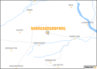 map of Shangsandaofang