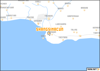 map of Shangsimacun