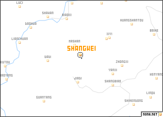 map of Shangwei