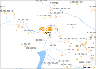 map of Shān Khel