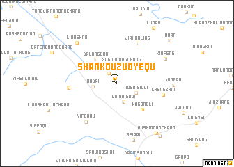 map of Shankouzuoyequ