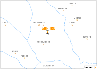 map of Shankʼo