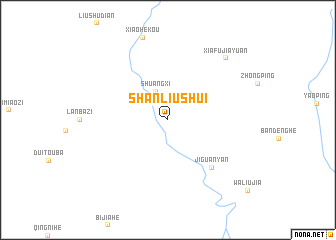 map of Shanliushui