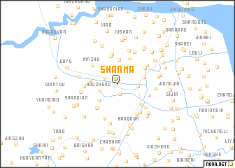 map of Shanma