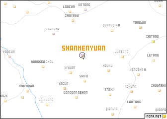 map of Shanmenyuan