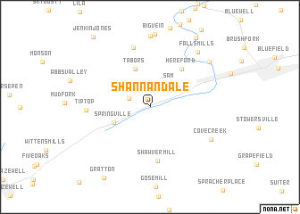 map of Shannandale