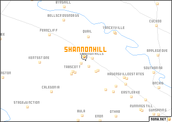 map of Shannon Hill