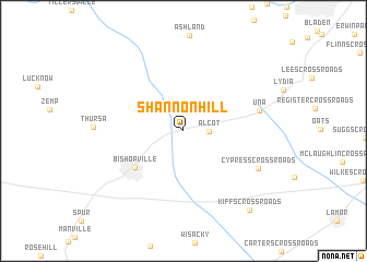 map of Shannon Hill