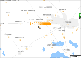 map of Shannon Wood